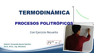 Procesos POLITRÓPICOS con ejercicio resuelto  Clase 91 Curso Termodinámica [upl. by Nospmis]