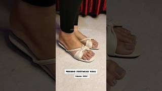 FOOTWEAR HAUL PT2 🌼 meesho shorts footwear [upl. by Lodhia]