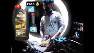 how to service  yamaha  fzv3  fz150  mt15  fazer  engine service with castrol ultimate 10w40 [upl. by Garlanda]