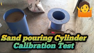 sand pouring cylinder Calibration kaise karte hai🤷😱ll Sand pouring Cylinder Calibration Testfdd [upl. by Roee]