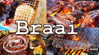 Braai day 2022  Braai  Garlic Braaibroodjies  Chicken Sosaties  Grilled Lamb chops  Boerewors [upl. by Eisned147]