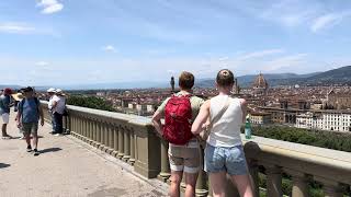 2024 The view from Piazzale Michelangelo Firenze 佛羅倫斯米開朗基羅廣場上的風景 [upl. by Phyllys]