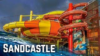 UKs Largest Indoor Water Park Sandcastle Blackpool  All Slides [upl. by Prisilla]