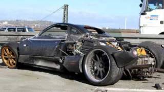 Pagani C9 Prototype Crash On German Highway [upl. by Heins]