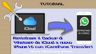 Ripristinare il Backup di Whatsapp da iCloud a nuovo iPhone 16 [upl. by Rintoul]