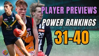 AFL Draft Player Profiles  Ranks 31 to 40 [upl. by Alicia116]