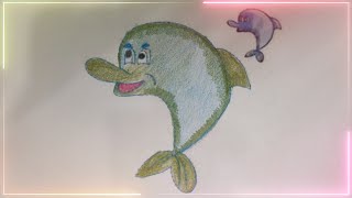 Draw and color the image of a dolphin [upl. by Emily]