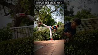 Side Kick 🔥🥋✅ tutorial taekwondo karate motivation training trick speed power shorts [upl. by Tnek]