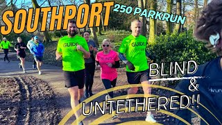 Southport parkrun  250 Milestone running blind and UNTETHERED [upl. by Augusta7]