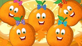 Five Little Oranges  kids rhyme  nursery rhymes English  Cartoon Videos by Kids Tv [upl. by Tove]