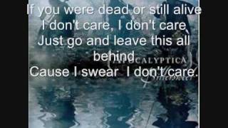 Apocalyptica  I dont care  lyrics and pictures HQ [upl. by Ettennaej]