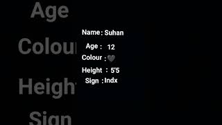 my age my colour my height my sign [upl. by Imehon358]