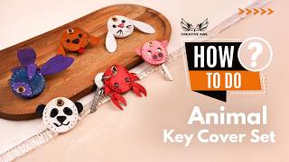 Leather Animal Key Covers Set DIY [upl. by Alex]