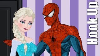 Cartoon HookUps Elsa and Spider Man [upl. by Gile]