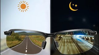 Photochromic Sunglasses Driving Glasses Change Color Sun Glasses Day Night Vision Drivers Eyewear [upl. by Juliet]