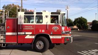 Sacramento Metro Fire District Truck amp Medic 65 Responding Code 3 From Station [upl. by Jaella]