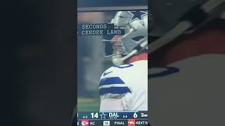 Dallas Cowboys Cooper Rush Incomplete Pass to Bill Batesiykykshortsviralshortfunnyvideovideo [upl. by Alayne]