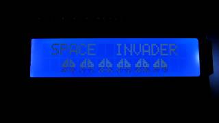 Ardunio Space Invaders Animation on a Character LCD Display [upl. by Droflim14]