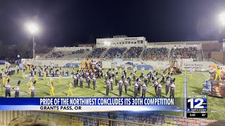 Grants Pass High School hosts 30th annual Pride of the Northwest Marching Band Competition [upl. by Acinet441]