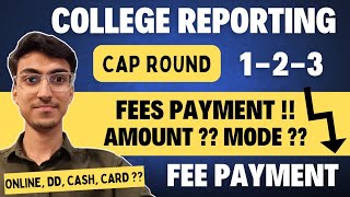 MHT CET CAP Round  College Fees  Payment Mode  MHTCET 2024 CAP Round Updates [upl. by Ynottirb]