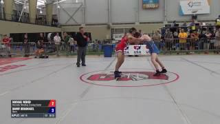 69 Round of 32  Michael Weber Nebraska Wrestling Training Center vs Danny Braunagel Quest [upl. by Buerger]