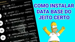 COMO INSTALAR A DATA BASE DE TRAVA ZAP DO JEITO CERTO PASSO Ã€ PASSO [upl. by Ahsenauq]