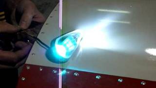 Installing LED nav  strobe 3way combination lights on wingtips  Part 11 [upl. by Euqinwahs]