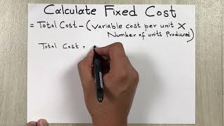 How to Calculate Fixed Cost  Easy Way [upl. by Haidej217]