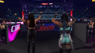 WWE 2K24  Chelsea Green and Piper Niven VS Katana Chance and Kayden Carter [upl. by Clerissa575]