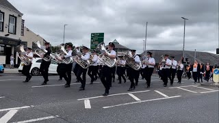 Lisnaskea Silver Band  County Fermanagh Grand Orange Lodge Murdered Brethren Memorial Parade 2024 [upl. by Haelak]