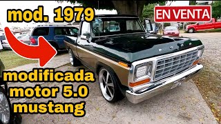 camionetas en venta FORD PICKUP 1979 f100 PERSONALIZADA trucks for sale tianguis de autos en venta [upl. by Aicirtap]