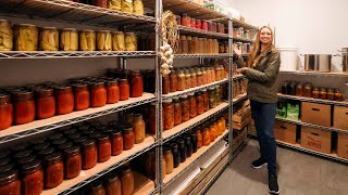 COMPLETE Homestead PANTRY TOUR  A Years Supply of Food [upl. by Eibrab]