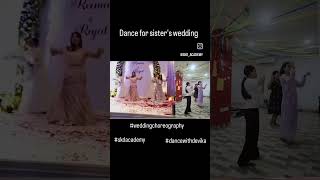 danceforsister lagdihaithaai sangeetdance weddingdance [upl. by Ecnerat]