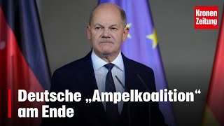 Deutsche „Ampelkoalition“ am Ende  kronetv NEWS [upl. by Ahtnammas]