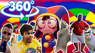 The Amazing Digital Circus but Memes Sing It 360 degree video [upl. by Ailec741]