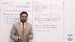 Class 10  Physics  Chapter 14  Lecture 6 Factors Affecting Resistance Allied Schools [upl. by Cypro603]