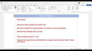 Plan an experiment to investigate how the resistance of a wire depends on the length of the wire [upl. by Sully224]