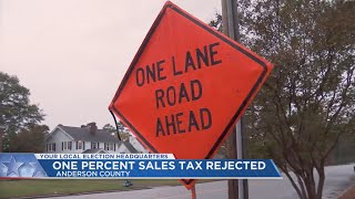 Sales tax referendum to repair Anderson Co roads fails [upl. by Vincents434]