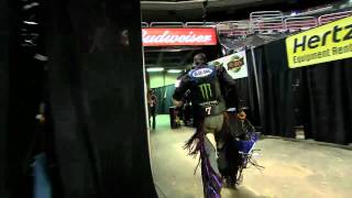 JB Mauney bucked off by Smoke Stack PBR [upl. by Mendoza]