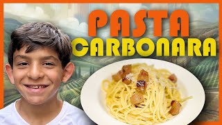 Massimo Masters Chef Luciano Monosilios Classic Carbonara Recipe [upl. by Sculley]