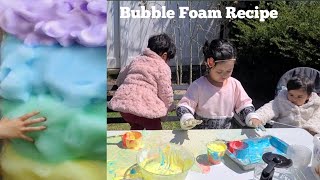 DIY How to make bubble foam for kids at home [upl. by Octave]