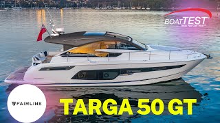 Fairline Targa 50 GT quotHighlights Walkthroughquot  BoatTEST [upl. by Annayhs]