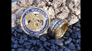 Powder Coating Law Enforcement Challenge Coin Rings [upl. by Kado]