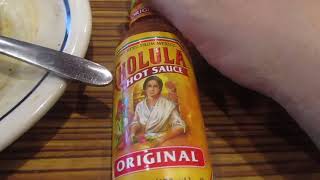 Cholula Hot Sauce Reviewed At IHOP [upl. by Akirdnwahs316]