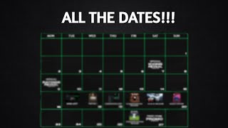 ALL THE EA FC 25 DATES [upl. by Hackathorn]