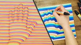 3D Hand Drawing Step by Step HowTo  Trick Art Optical Illusion [upl. by Ecirtac526]