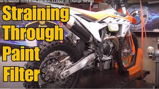 How to Master 2023 KTM 450 XCF 12 Hour Oil Change Service [upl. by Eilliw]