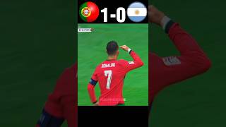 Portugal vs argentina friendly match  2024 imaginary youtube football shorts [upl. by Ofilia]