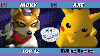 GOML 2023  Axe Pikachu Vs Moky Fox Smash Melee  SSBM [upl. by Elleahcim]