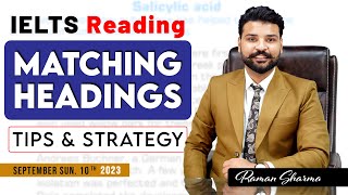 IELTS Reading Matching Headings  Best Tips by Raman [upl. by Anjela]